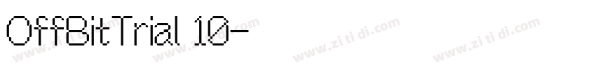 OffBitTrial 10字体转换